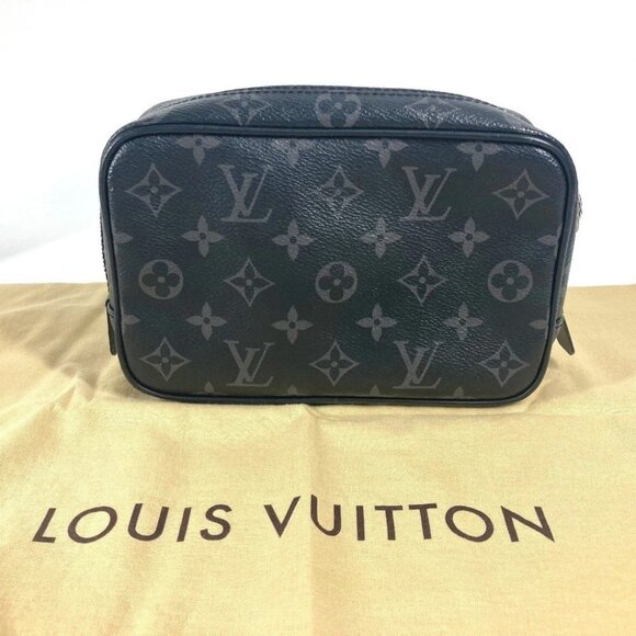 LOUIS VUITTON M43384 MonogramEclipse Trousse Toilette PM Clutch Bag Pouch - Picture 13 of 13